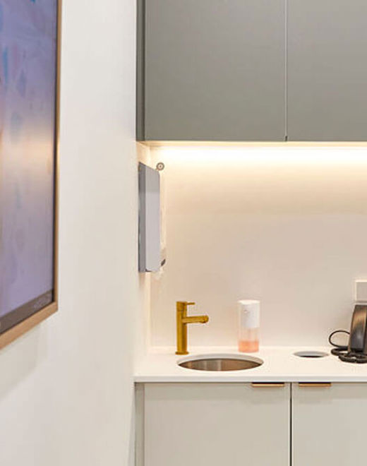 Nedlands Dental website up on a screen at the practice