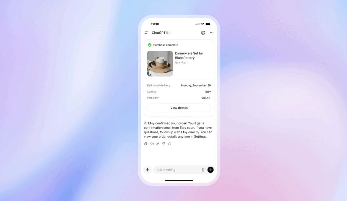 ChatGPT Instant Checkout Screenshot - ChatGPT Ads 2026 Lemonade Digital Fremantle